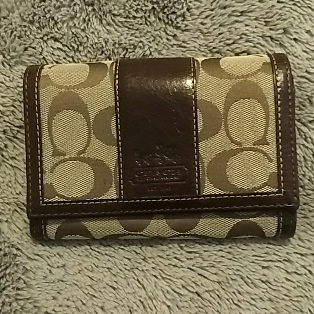 Coach Brown Signature Wallet